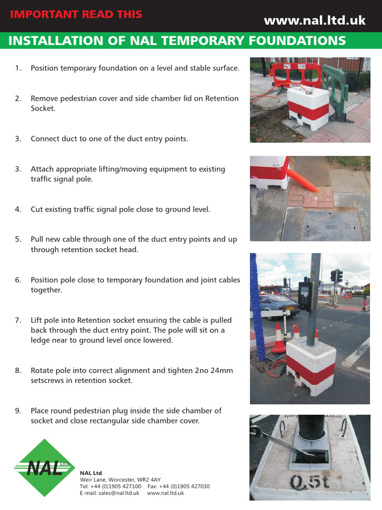 Temporary Foundation Installation Guide Pdf