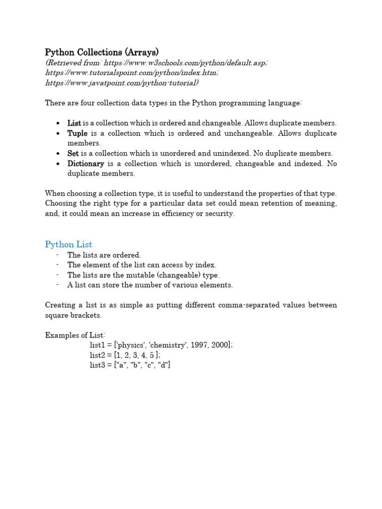 Python-Collections_1List | PDF