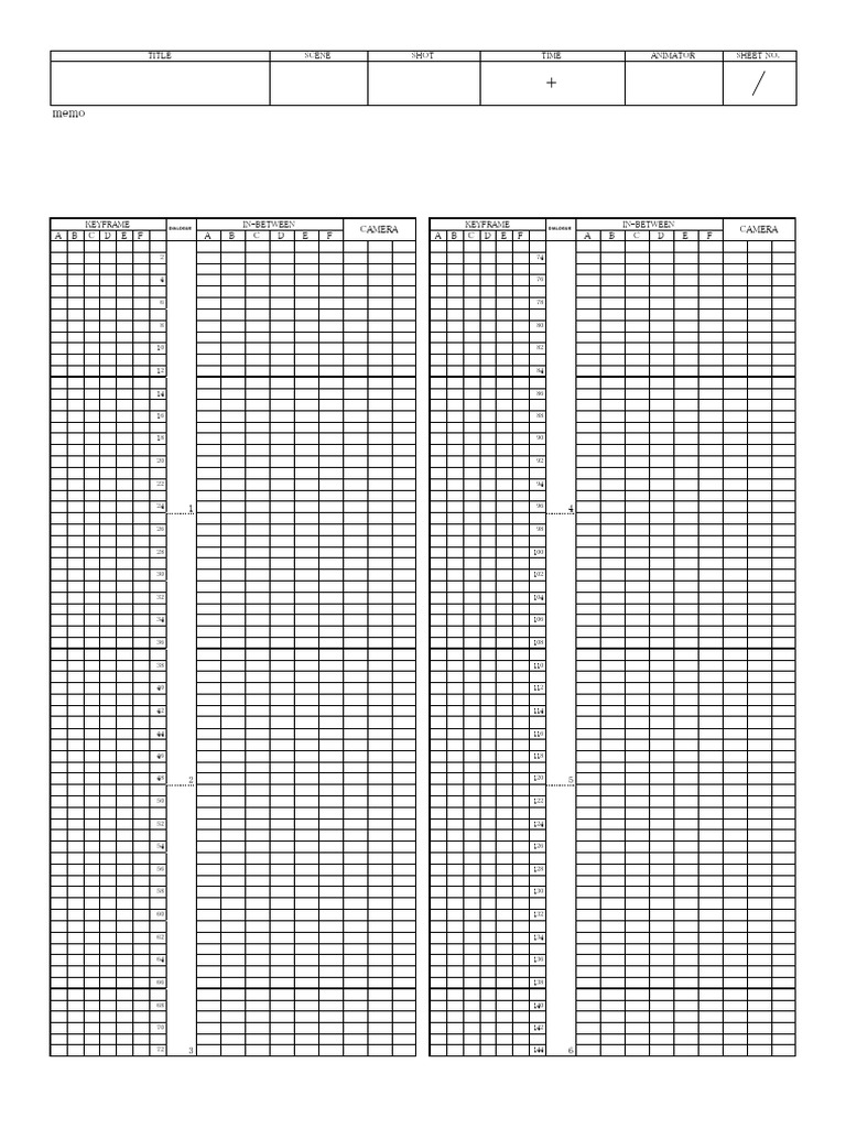 animation-timesheet-template-1 | PDF