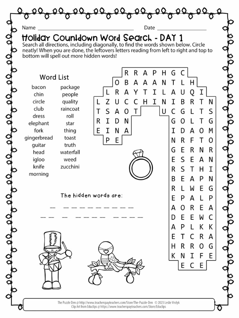 ThePuzzleDen HolidayCountdownDay1 | PDF