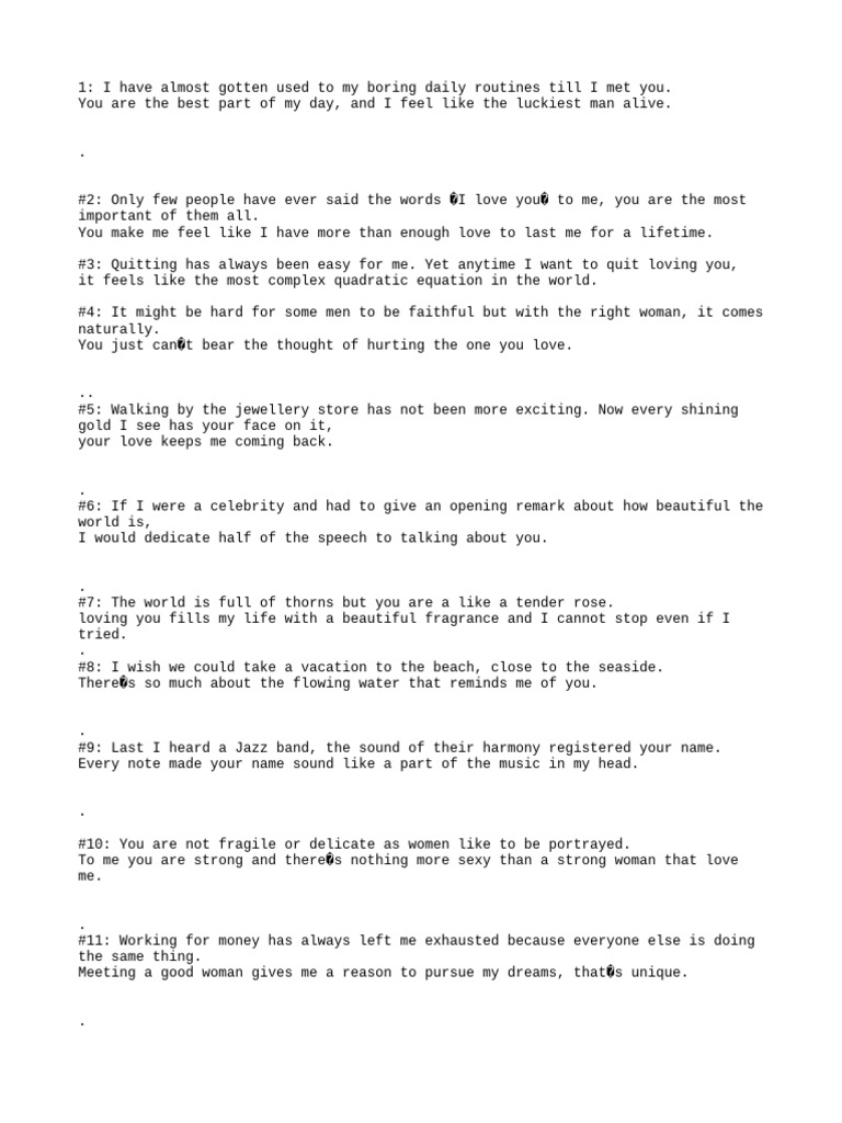 Love Quate For Her | PDF