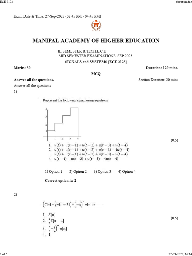 Ece 2123 - QP | PDF