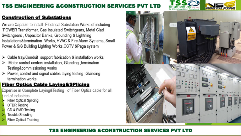 Construction of Substations: Tss Engineering &construction Services PVT ...