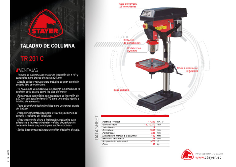 Ficha Tecnica TR 201 C | PDF