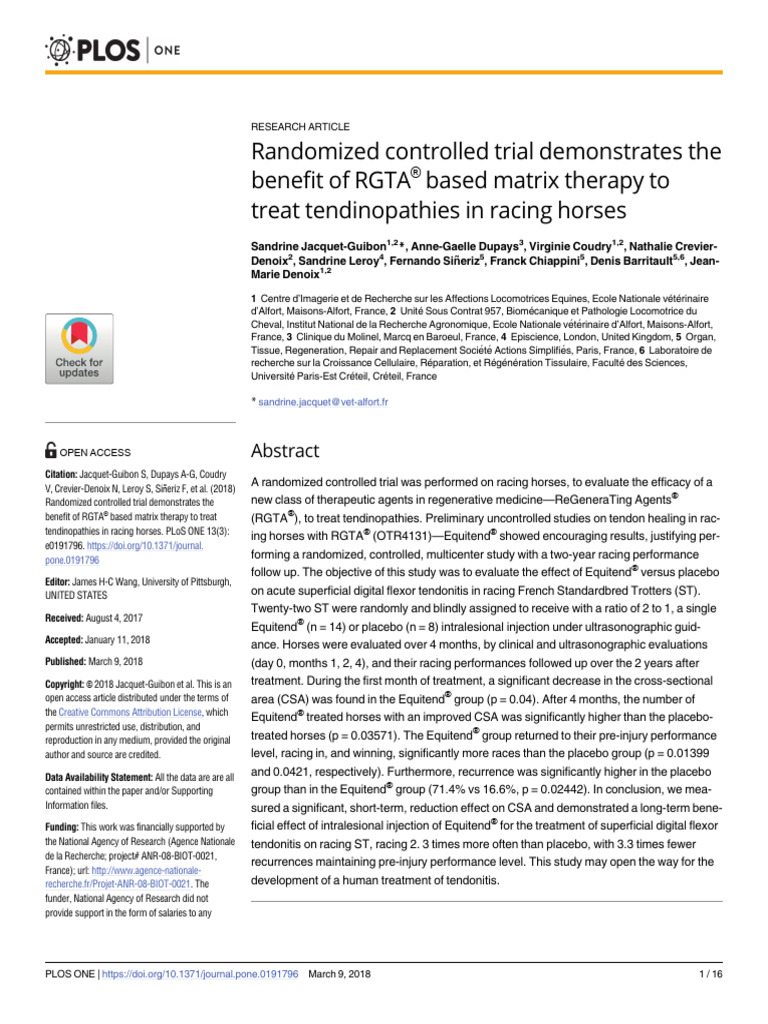 Randomized Controlled Trial Demonstrates The Benefit of RGTA Based ...