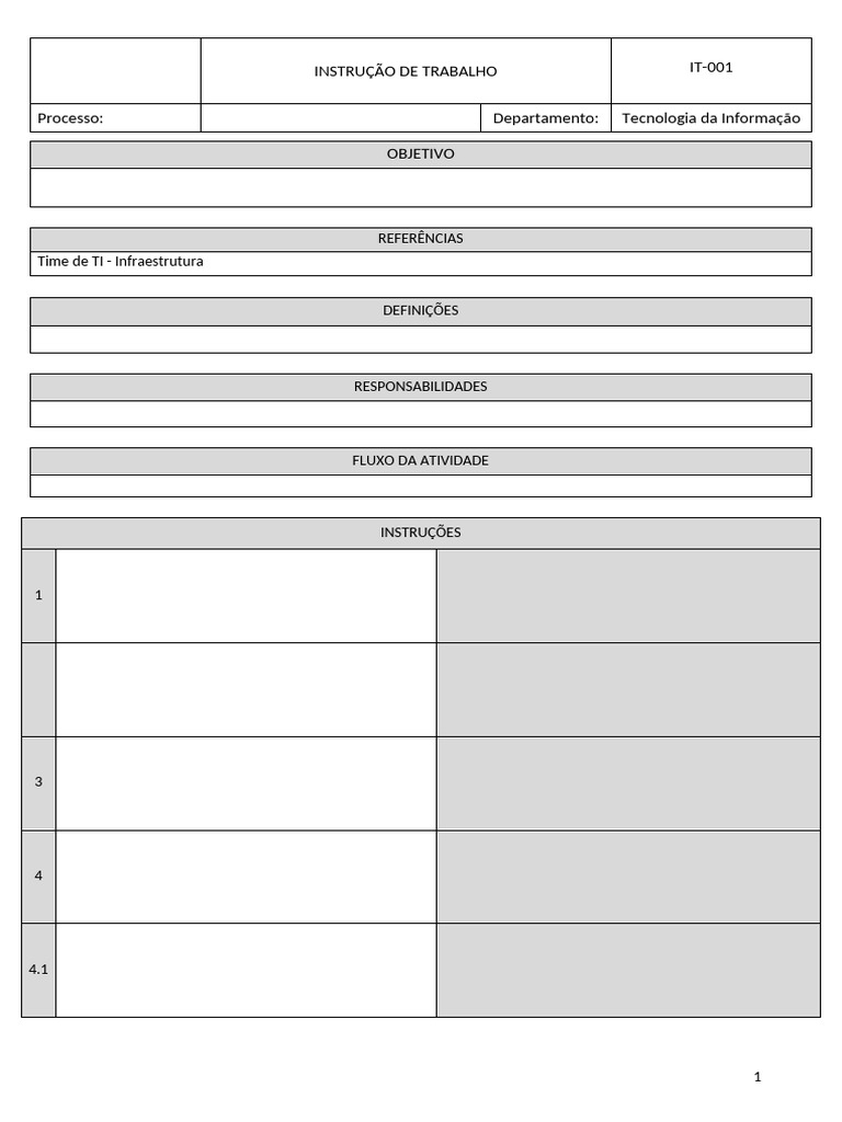 instrução de trabalho | PDF
