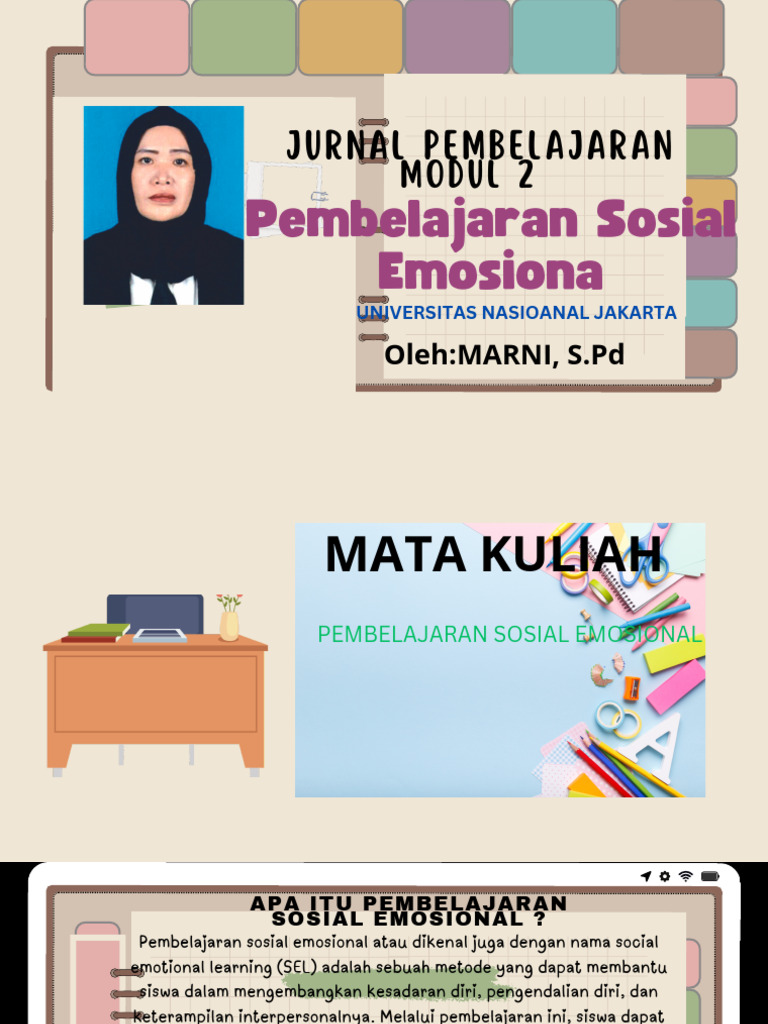 Jurnal Pembelajaran Sosial Emosional PPPG Daljab 2024 untuk Guru Pemula