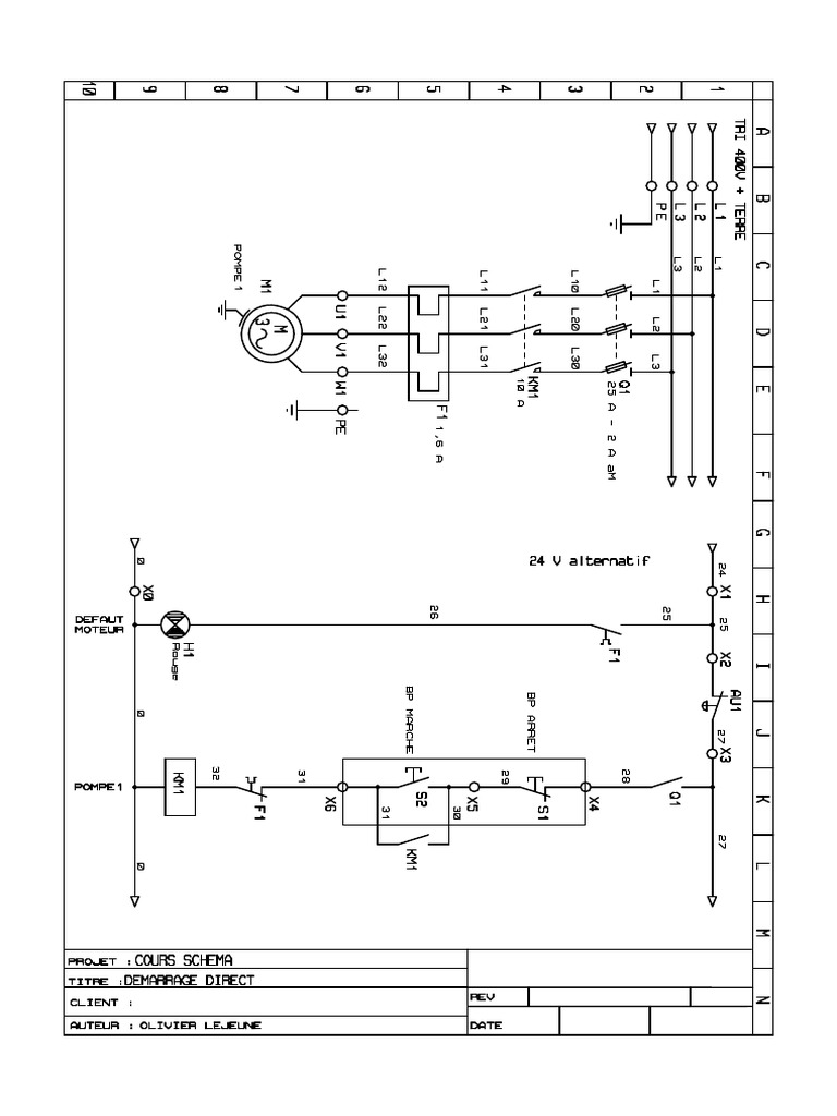 Demarrage Direct Moteur Triphase 240920 100223 | PDF