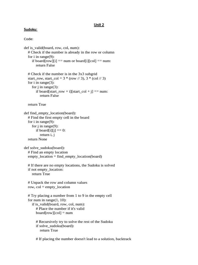 Unit 2 - Programs | PDF