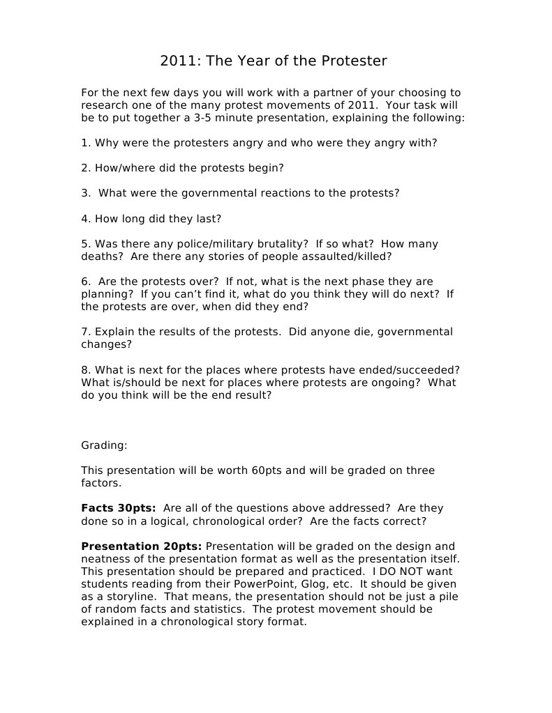 Protester Project | PDF | Social Science