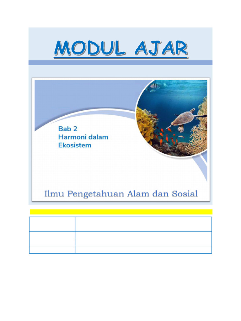 Modul Ajar Ipas Kelas 5 Game Based Learning | PDF