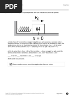 AP Physics 1 Unit 5 MCQ Progress Check | PDF | Force | Momentum