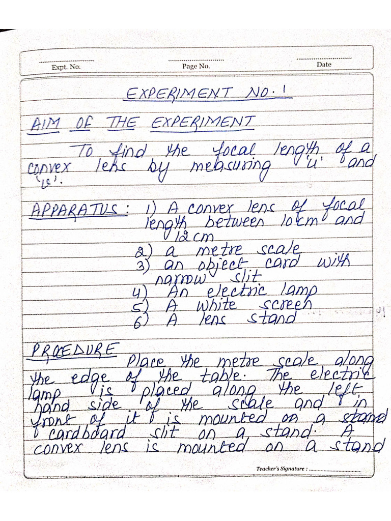 Physics Practical Work Class X Pdf