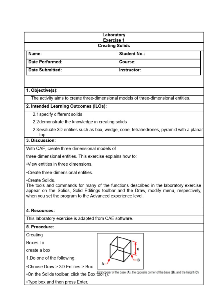 CAE Laboratory | PDF