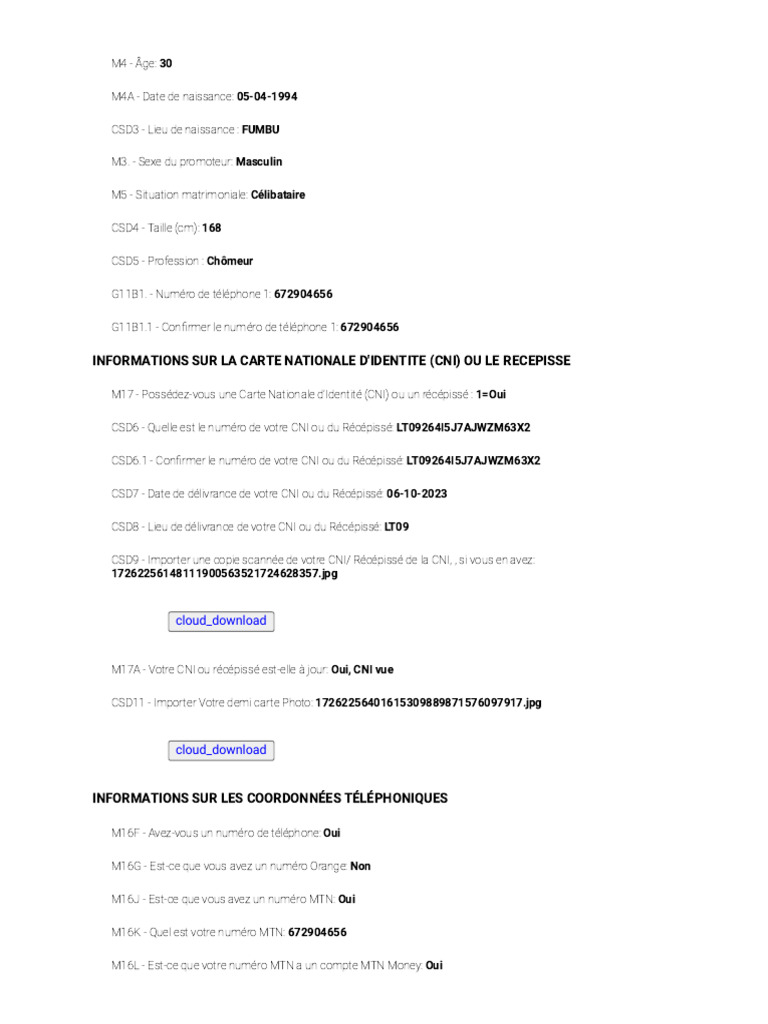 Formulaire D'inscription IEJ | PDF