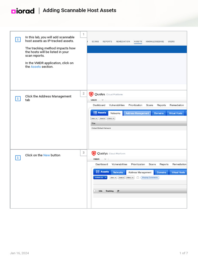 Adding Scannable Host Assets | PDF