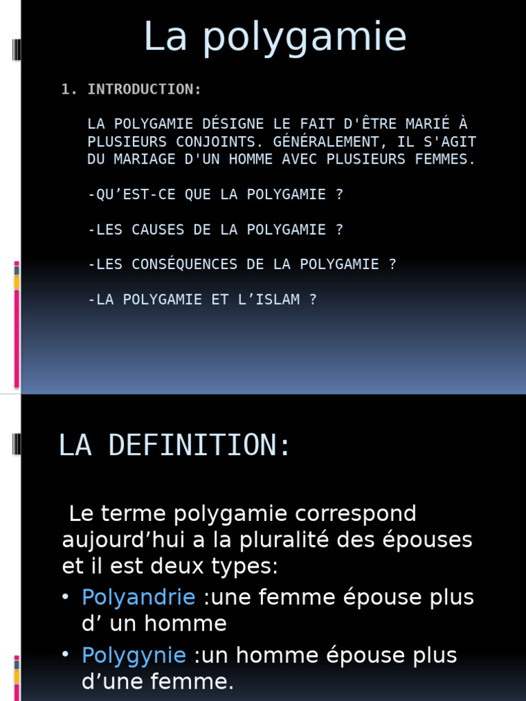 La Polygamie | PDF