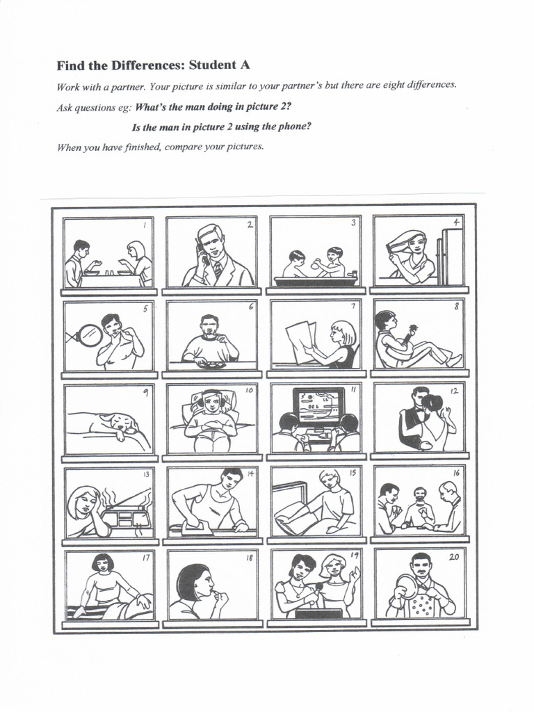 Find The Differences Student A | PDF