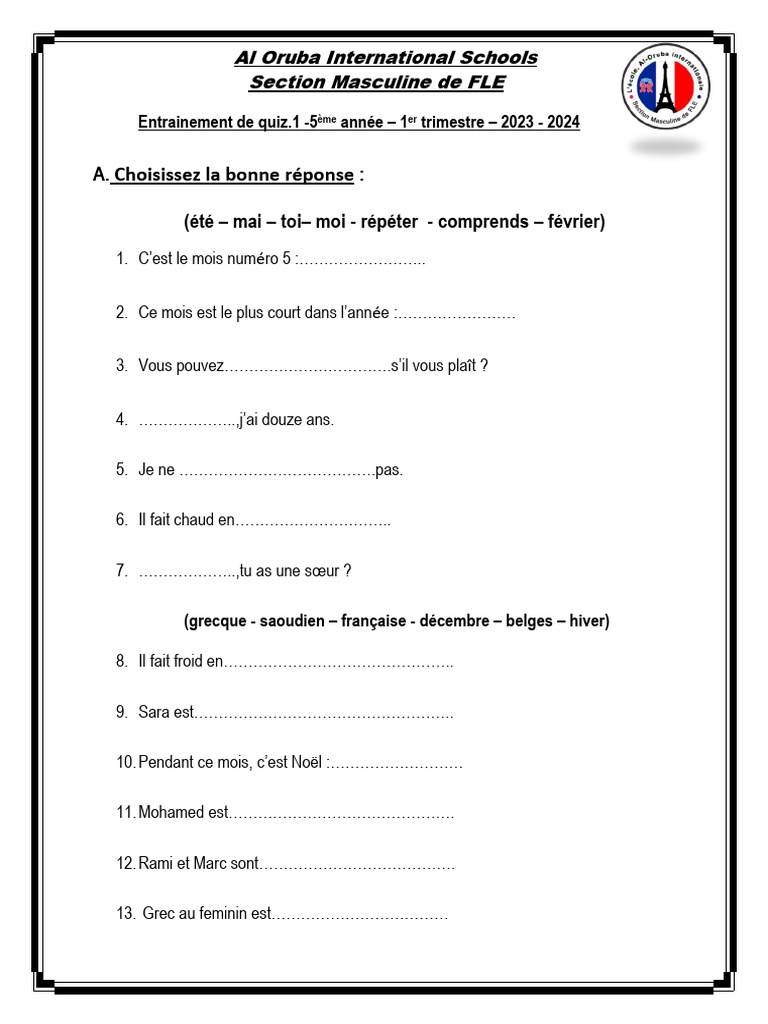 Wordwall Games De Quiz