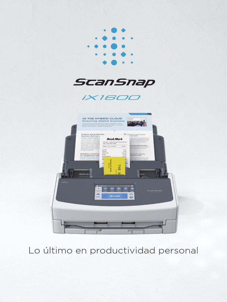 Brochure FUJITSU ScanSnap IX1600 | PDF