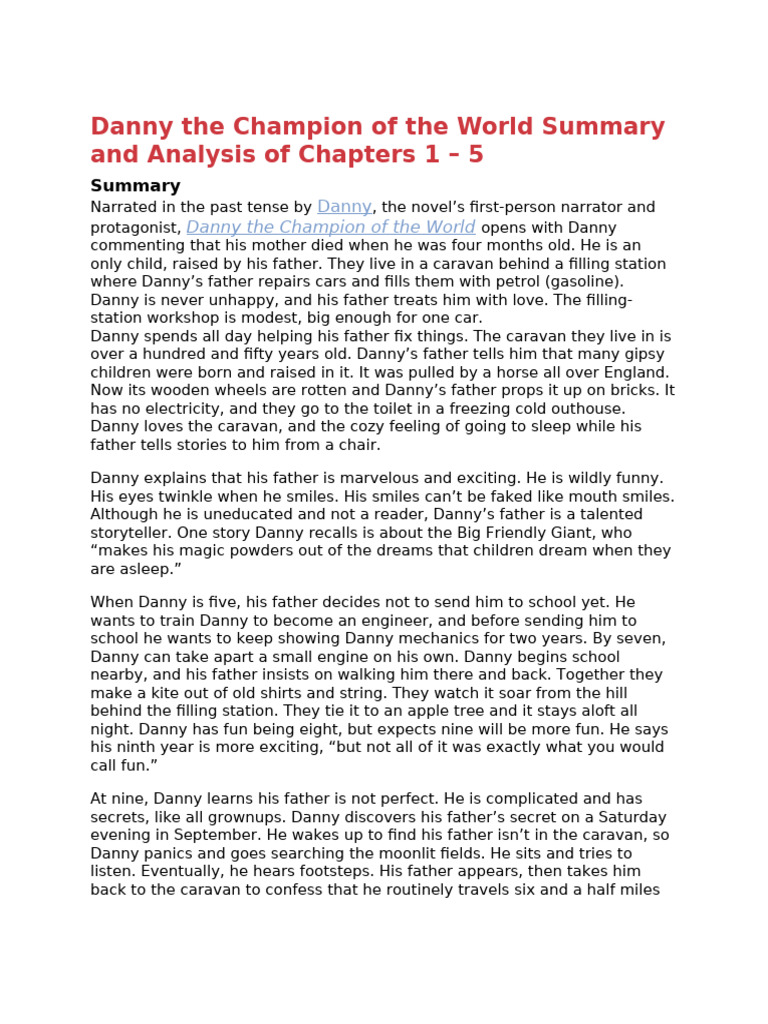Summary and Analysis of Chapters 1 - 5 | PDF