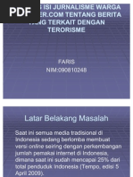 Download Analisis Isi Jurnalisme Warga Tentang Berita Yang Terkait by Faris Nawawi SN77127287 doc pdf