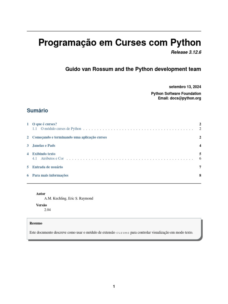 Howto Curses | PDF