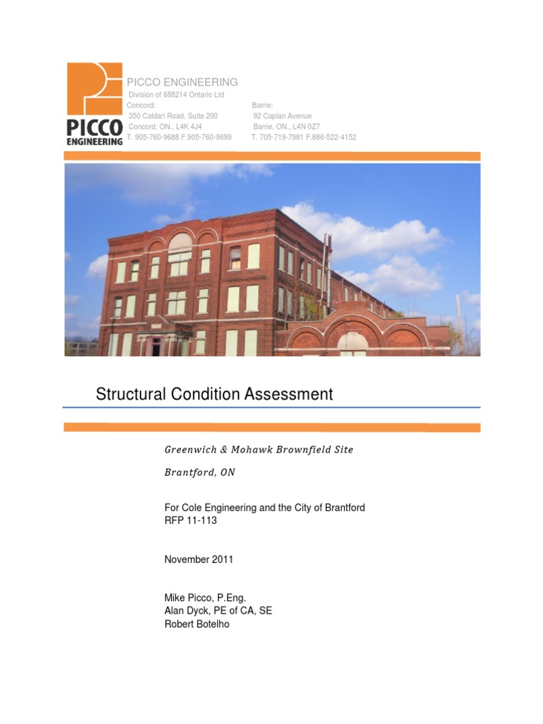 Structural Assessment of Brantford Site | PDF | Framing (Construction ...
