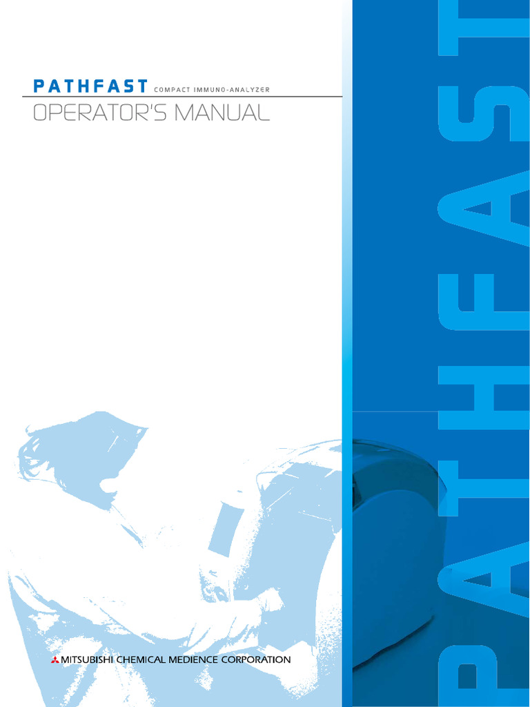 Pathfast Operator's Manual English - Ver2.20e | PDF