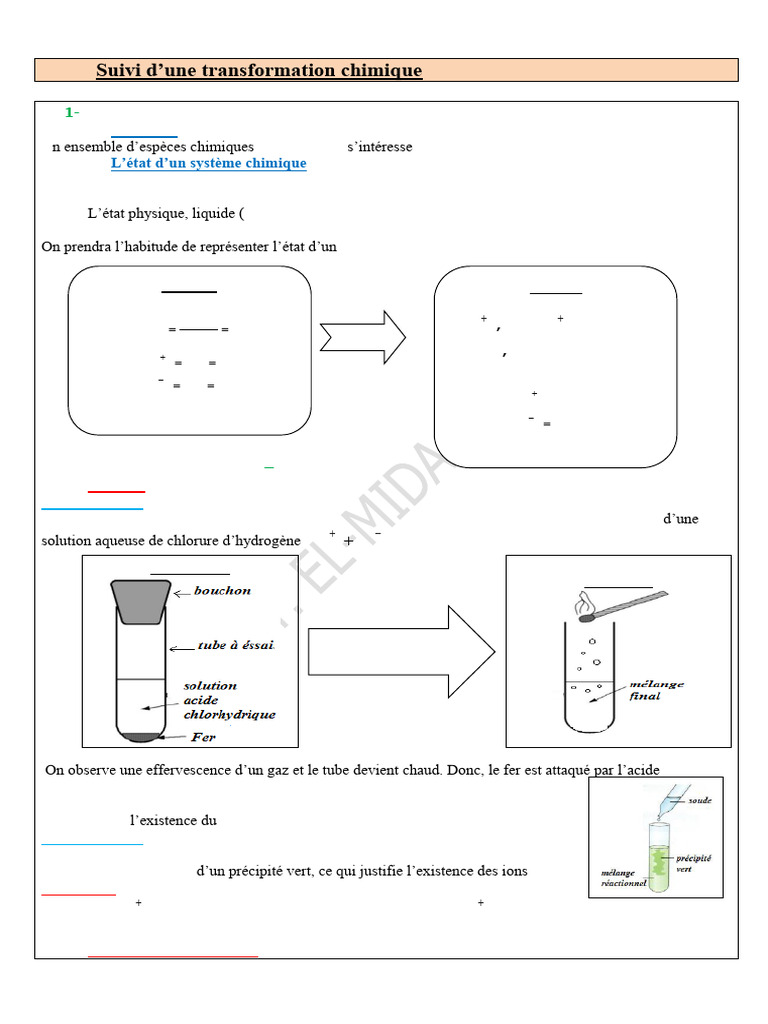 Cours3 Suivi D'une Transformation Chimique | PDF