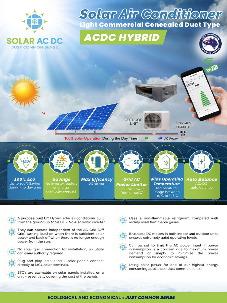 SolarACDC - Ducted Air Conditioner | PDF