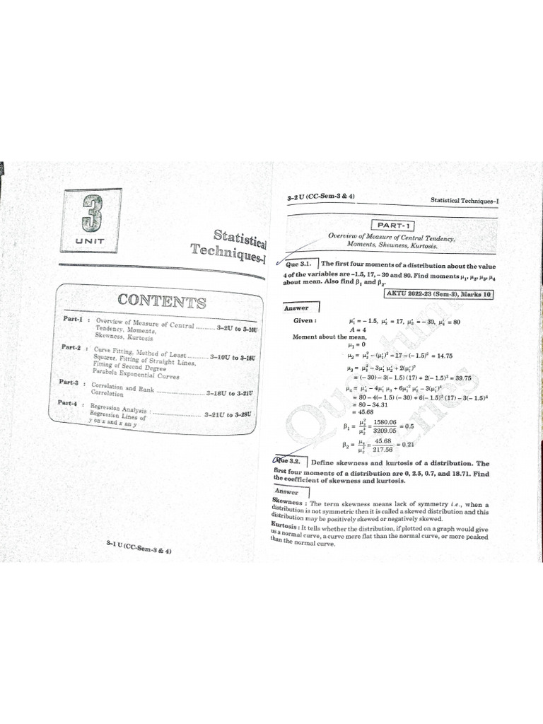 1st Unit Maths 4 | PDF