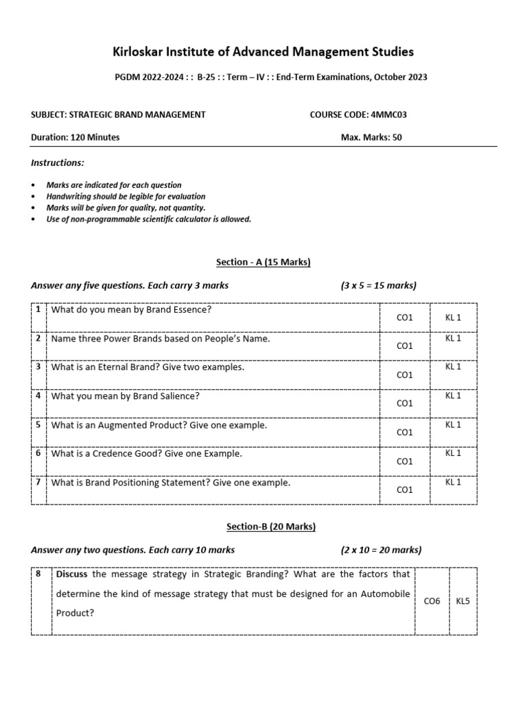 Strategic Brand Management | PDF
