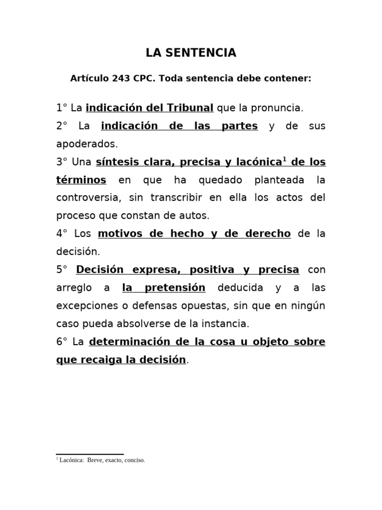 La Sentencia | PDF