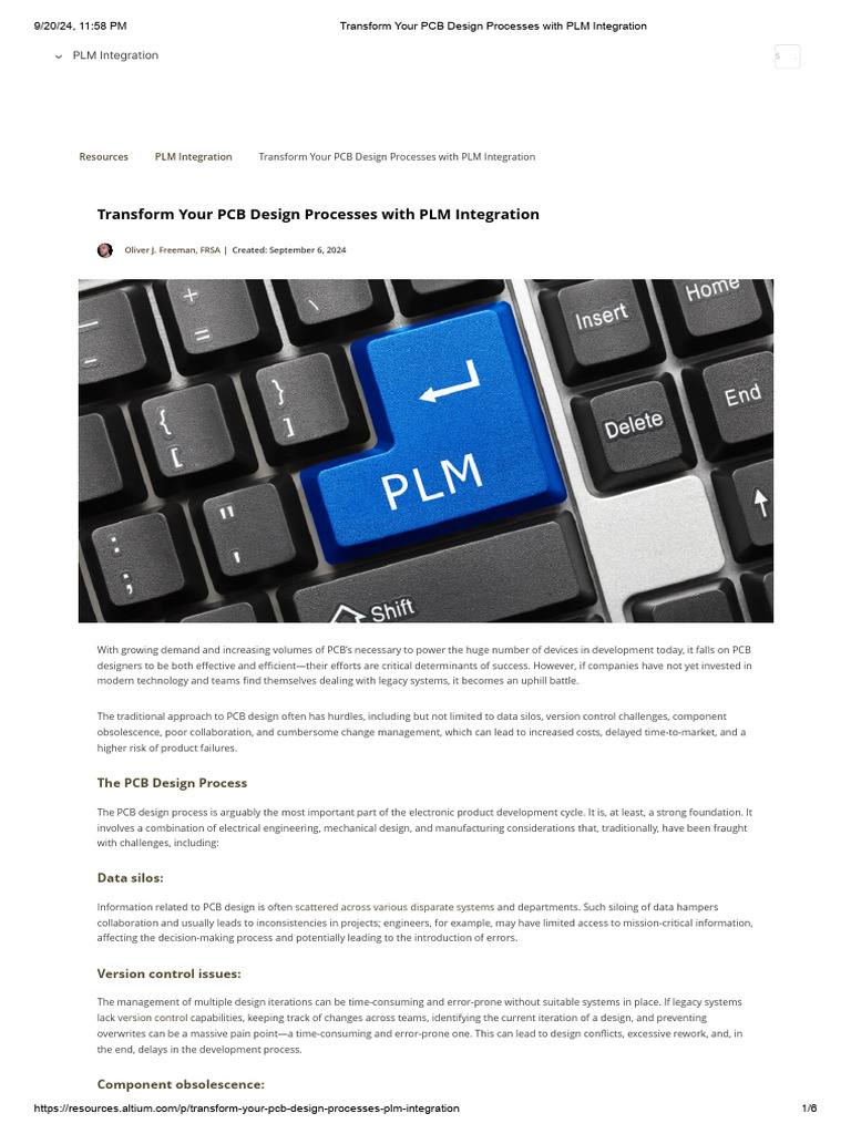 Transform Your PCB Design Processes with PLM Integration | PDF