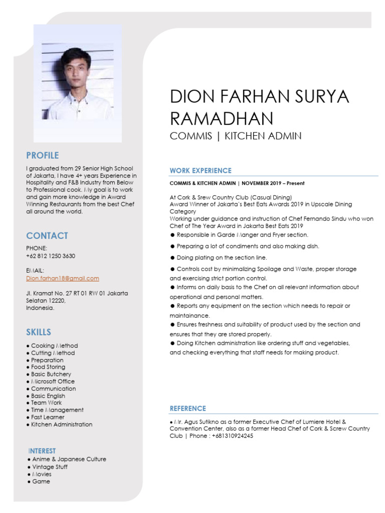 Contoh CV | PDF