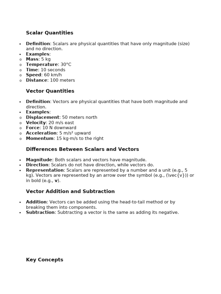 Physical Quantities | PDF
