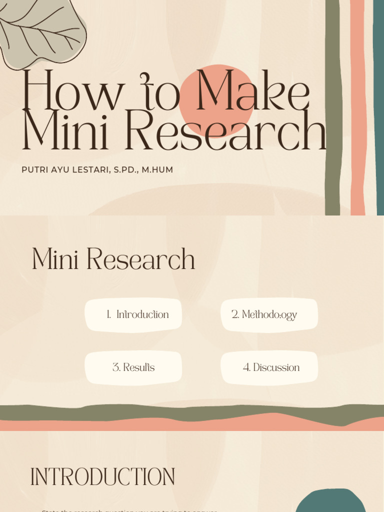 How To Make Mini Research | PDF