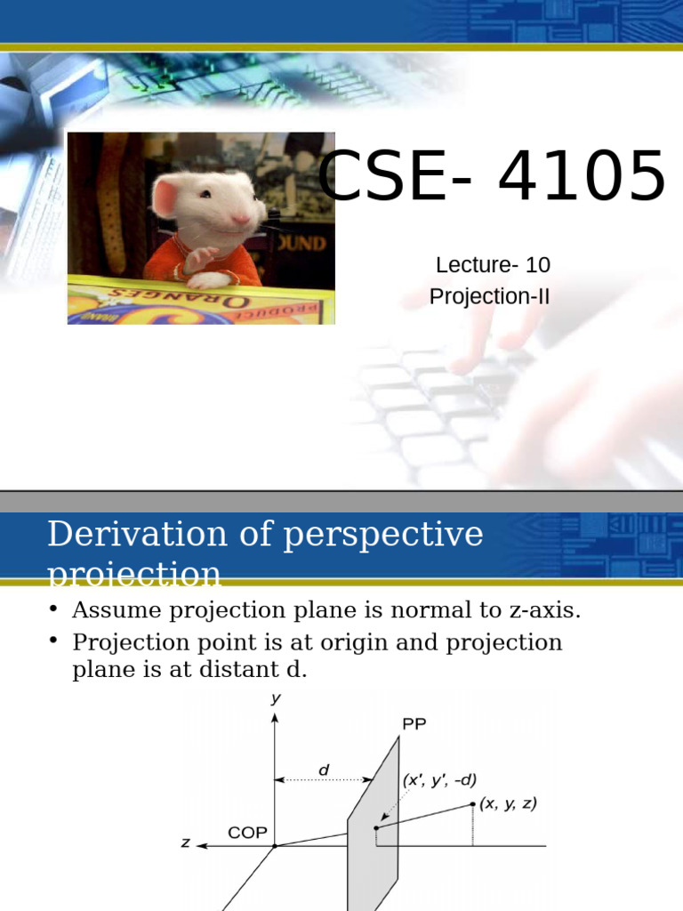 Graphics 10 Projection-II | PDF