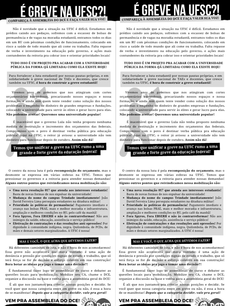Assembleia DCE Greve | PDF
