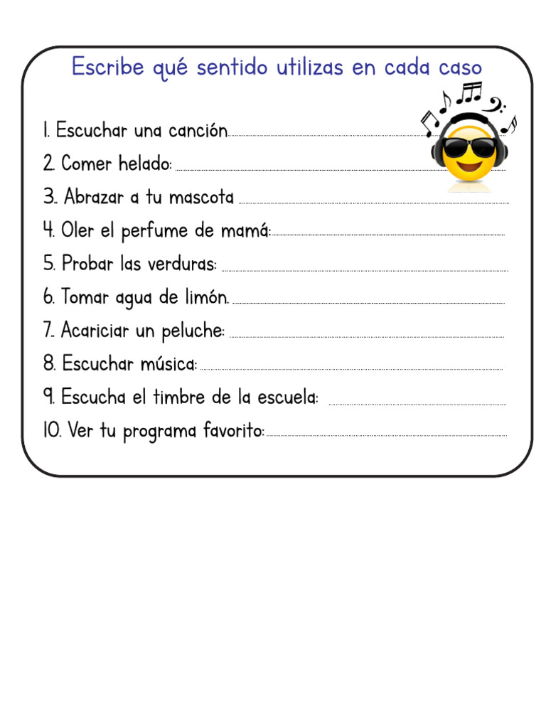 Que Sentido Utilizas | PDF