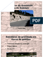 Muros de Gravidade e de Gabioes