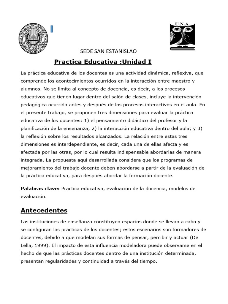 Unidad I Practica Profesional | PDF