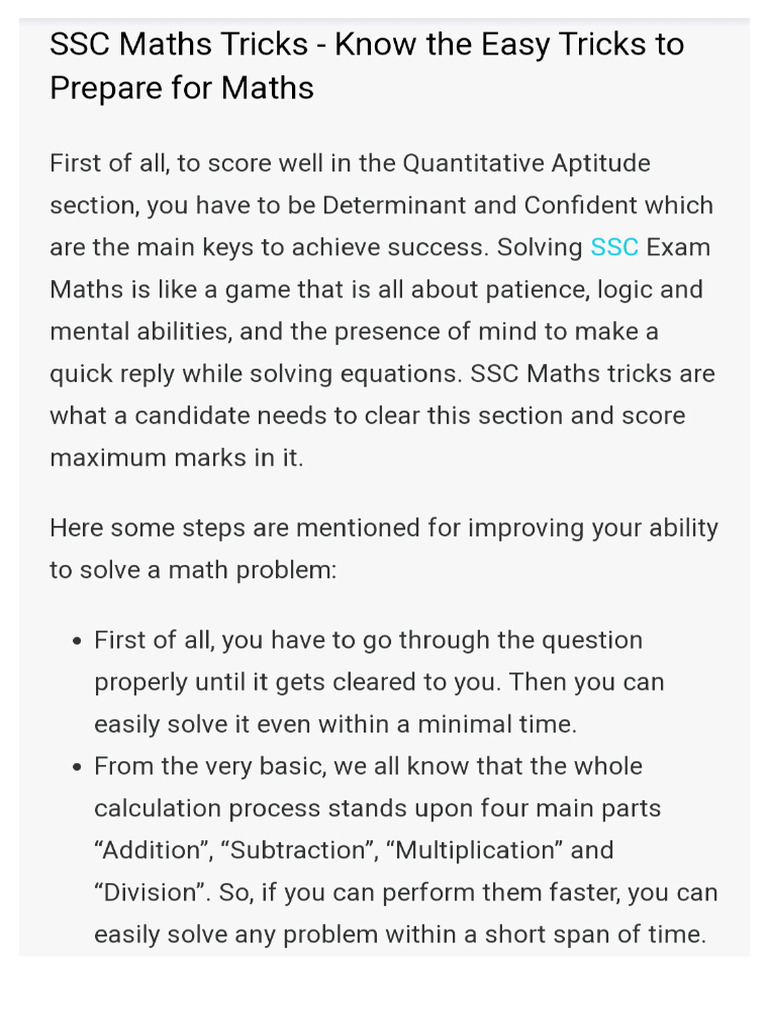 Maths basics for word problems pdf