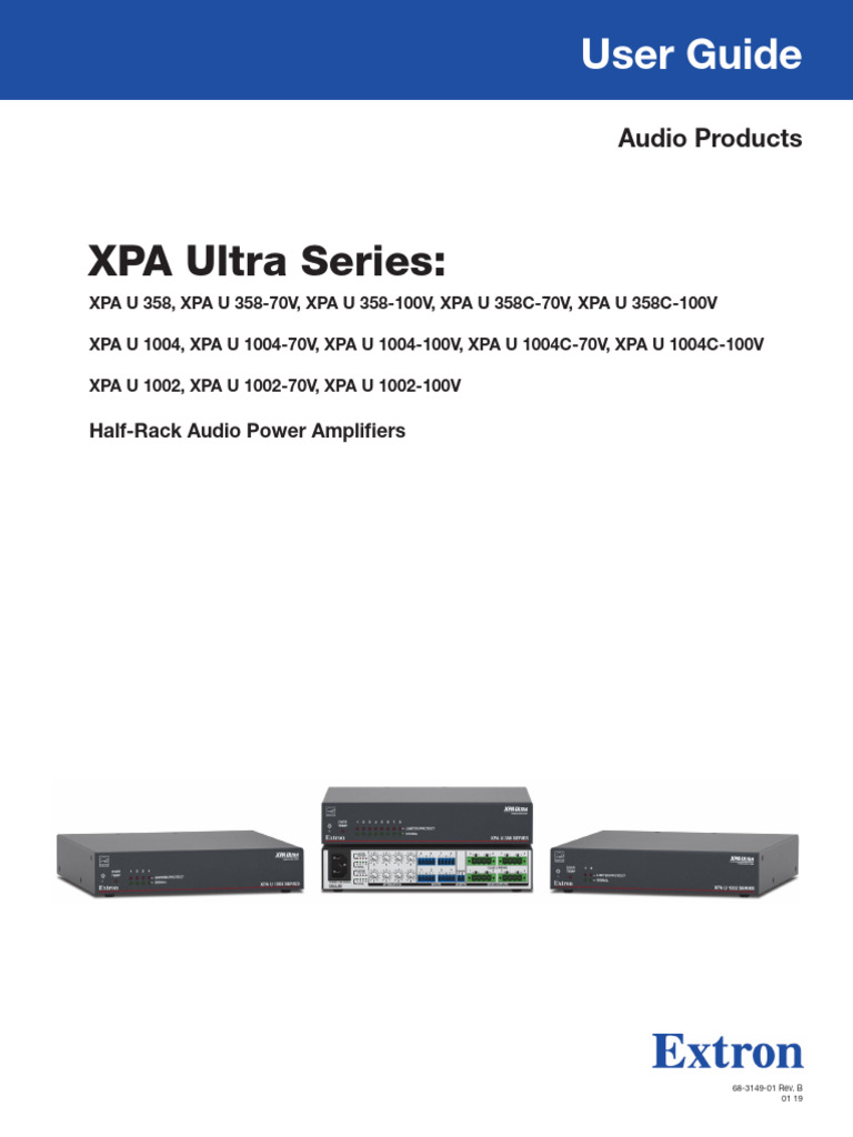 XPA Ultra Series:: User Guide | PDF