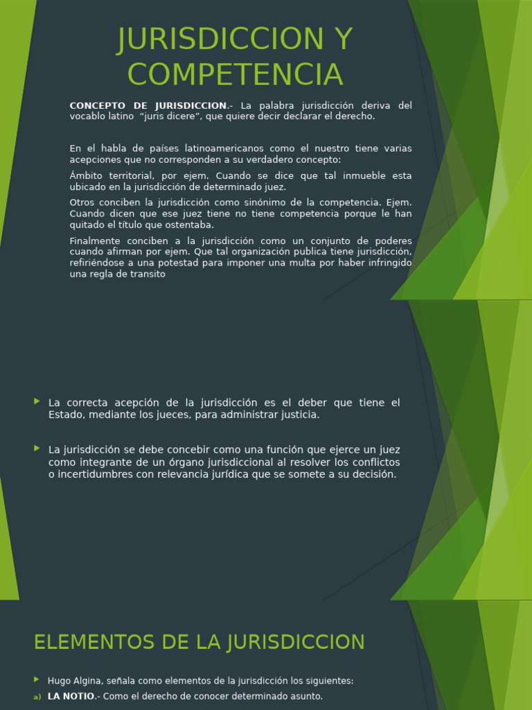 Jurisdiccion y Competencia. 2 | PDF