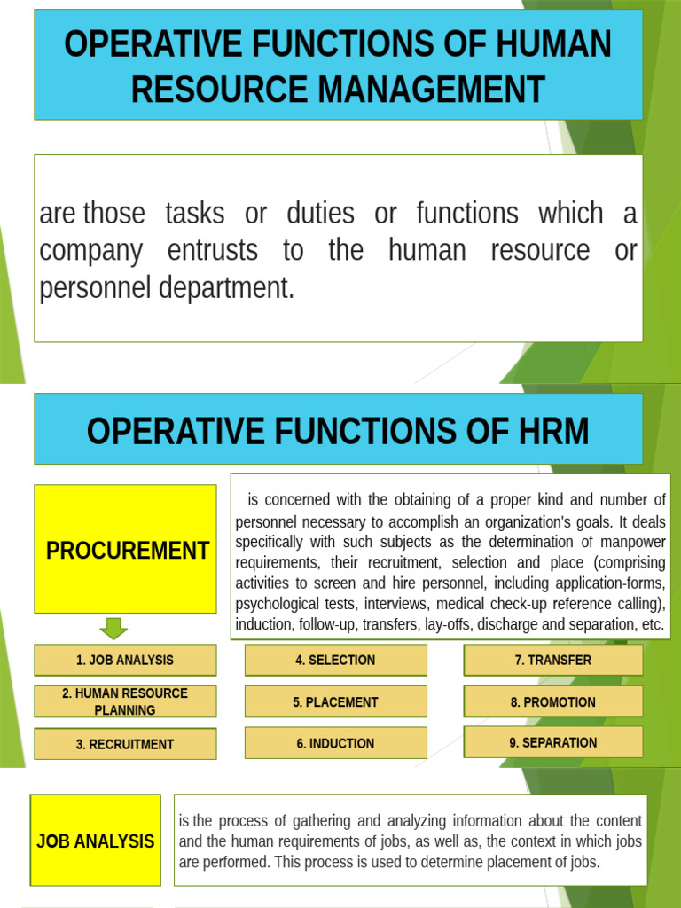 Operational Functions of HRM LABE | PDF