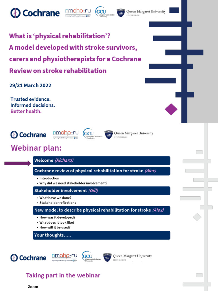 Cochrane Review: Stroke Rehabilitation Model | PDF | Physical Therapy ...
