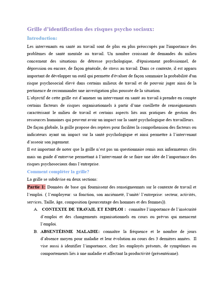 Identification Des RPS | PDF