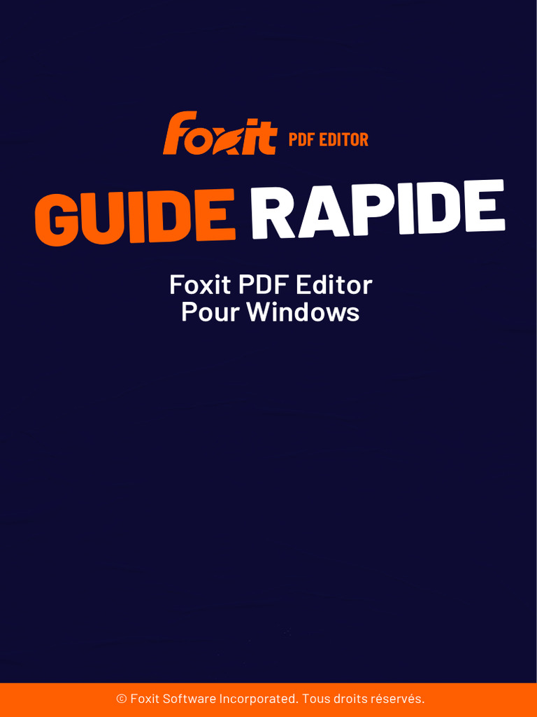 Foxit PDF Editor Quick Guide 2024.2 | PDF
